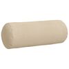 vidaXL Bolsterpuder 2 pcs Creme &Oslash; 25 x 70 cm Mikrofiberstof