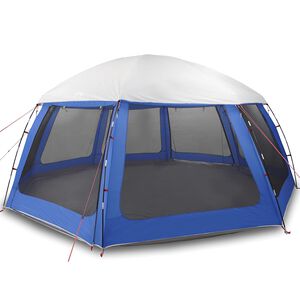 vidaXL pooltelt med aftagelig flue og netv&aelig;gge 612x612 cm azurbl&aring;