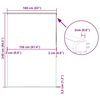 vidaXL Bruserullegardin med kassette 160x240 cm Stofbredde 156 cm