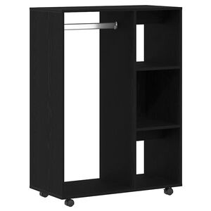 vidaXL garderobe sort egetr&aelig; 80x40x110 cm konstrueret tr&aelig;