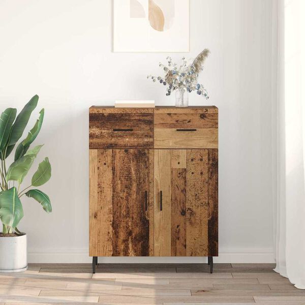 vidaXL Sideboard Gammelt tr&aelig; 69,5 x 34 x 90 cm Konstrueret tr&aelig;