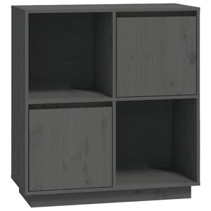vidaXL sk&aelig;nk 74x35x80 cm massivt fyrretr&aelig; gr&aring;