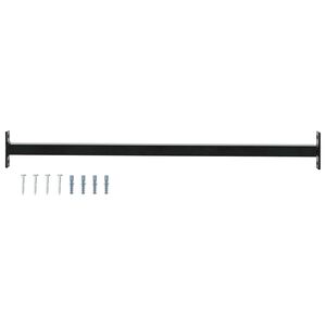 vidaXL Justerbar vinduessikkerhedsbar Sort 710 -1200 mm St&aring;l