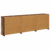 vidaXL Sideboards med skuffe 3 pcs Gammelt tr&aelig; 210 x 35,5 x 67,5 cm