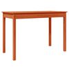 vidaXL spisebord 110x55x75 cm massivt fyrretr&aelig; gyldenbrun