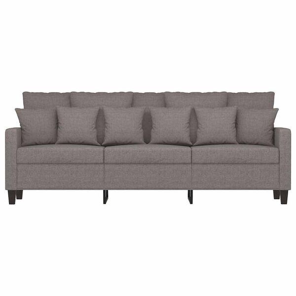 vidaXL 3-personers sofa 180 cm stof gr&aring;brun
