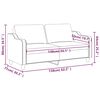 vidaXL 2-personers sofa 140 cm stof vinr&oslash;d
