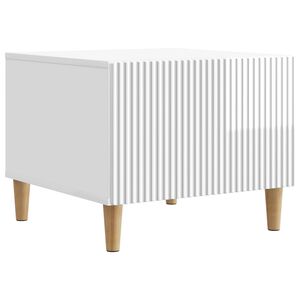 vidaXL Sofabord Hvid h&oslash;jglans 49 x 50 x 40 cm Konstrueret tr&aelig;