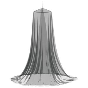vidaXL Myggenet til seng 3 stk. 156 mesh Sort ⌀56 x 220 cm Polyester