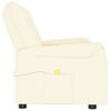 vidaXL 2-personers massagestol med kopholder cremefarvet