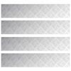 vidaXL Trappe Tread 4 stk. 100 x 20 cm S&oslash;lv Aluminium Rektangul&aelig;r