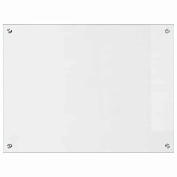 vidaXL Køkken bagvæg Transparent 80 x 60 cm hærdet glas