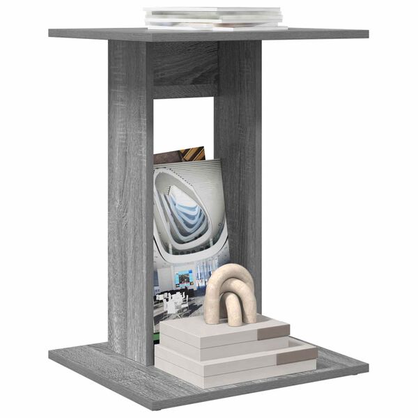 vidaXL Sidebord Gr&aring; Sonoma 45 x 40 x 62,5 cm Konstrueret tr&aelig;