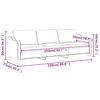 vidaXL 3-personers sofa 210 cm stof sort