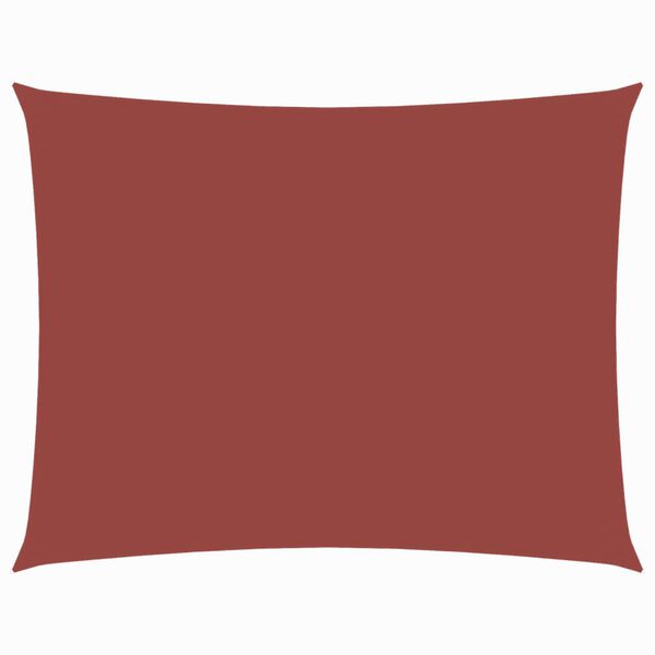 vidaXL solsejl 3x5 m rektangulær oxfordstof terrakotta
