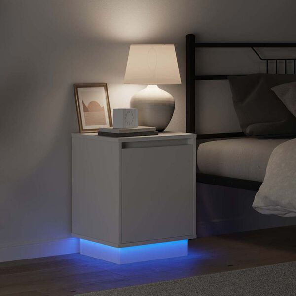 vidaXL Natskab Hvid 39 x 34,5 x 50 cm Konstrueret tr&aelig;