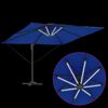 vidaXL Parasol azurblå 286 x 285 x 270 cm Aluminium