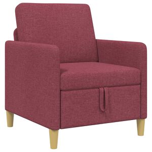 vidaXL Sofa med opbevaring Vinr&oslash;d 72 x 78 x 87 cm Polyester