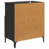 vidaXL Sideboard Sort eg 60 x 35 x 70 cm Konstrueret tr&aelig;