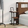 vidaXL Natskab med skuffe Brun eg 41.5 x 26 x 60.5 cm Konstrueret træ