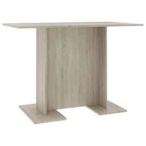 vidaXL spisebord 110x60x75 cm konstrueret tr&aelig; sonoma-eg