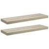 vidaXL v&aelig;ghylder 2 stk. 80x23,5x3,8 cm MDF egetr&aelig;sfarve
