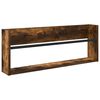 vidaXL Magasin Rack med hylde R&oslash;get eg 80 x 12 x 30 cm Konstrueret tr&aelig;