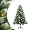 vidaXL Kunstig H&aelig;ngslet Juletr&aelig; med Flocket Sne 150 LED'er Varm hvid