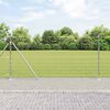 vidaXL Hegnspæl Galvaniseret 50 x 1,2 m Stål