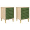 vidaXL Natskab GELEEN 2 stk. Sonoma-eg 36 x 33 x 50 cm Konstrueret tr&aelig;