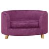 vidaXL hundesofa 69x49x40 cm plys bordeaux