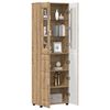 vidaXL Highboard med hylde FLORIN Artisan Egetr&aelig; 60 x 35 x 182 cm