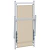 vidaXL foldbare strandstole 2 stk. aluminium og textilene cremefarvet