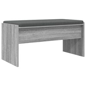 vidaXL Hallb&aelig;nk med pude Gr&aring; Sonoma 83 x 38 x 40 cm
