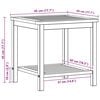 vidaXL Sidebord Olie Naturlig 45 x 45 x 45 cm Massivt Akacietr&aelig;