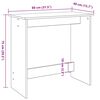 vidaXL skrivebord 80x40x75 cm konstrueret træ antikt træ