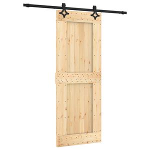 vidaXL Skyded&oslash;r 80 x 210 cm Massivt Fyrretr&aelig; (Ubehandlet)