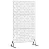vidaXL Privatlivssk&aelig;rm 100 x 50 x 180 cm Rustfrit st&aring;l S&oslash;lv