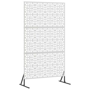 vidaXL Privatlivssk&aelig;rm 100 x 50 x 180 cm Rustfrit st&aring;l S&oslash;lv