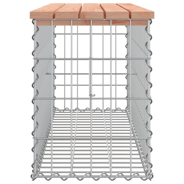 vidaXL haveb&aelig;nk med gabiondesign 103x31,5x42 cm massivt douglasgran