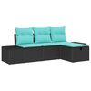 vidaXL Sofa S&aelig;t 4 stk. polyrattan