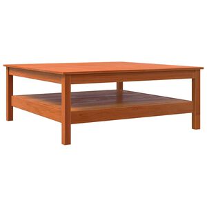 vidaXL sofabord 100x100x40 cm massivt fyrretr&aelig; gyldenbrun