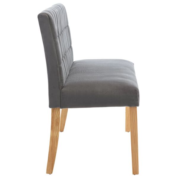 vidaXL bænk 140 cm fløjl grå