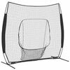 vidaXL Baseball &oslash;velsesnet Sort 250 x 106 x 209 cm Polyester