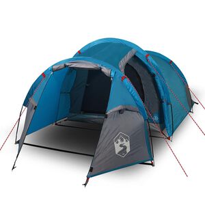 vidaXL 3-personers campingtelt vandt&aelig;t bl&aring;