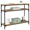 vidaXL Konsolbord Artisan Egetr&aelig; 100 x 29 x 75 cm Konstrueret tr&aelig;