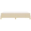 vidaXL Box spring seng med madras Creme 120 x 190 cm Stof