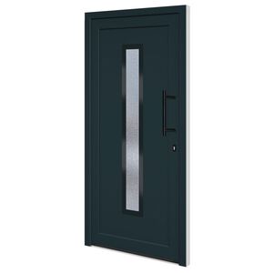 vidaXL hovedd&oslash;r 98x200 cm PVC antracitgr&aring;