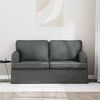 vidaXL Sofa 120cm M&oslash;rkegr&aring; Metal