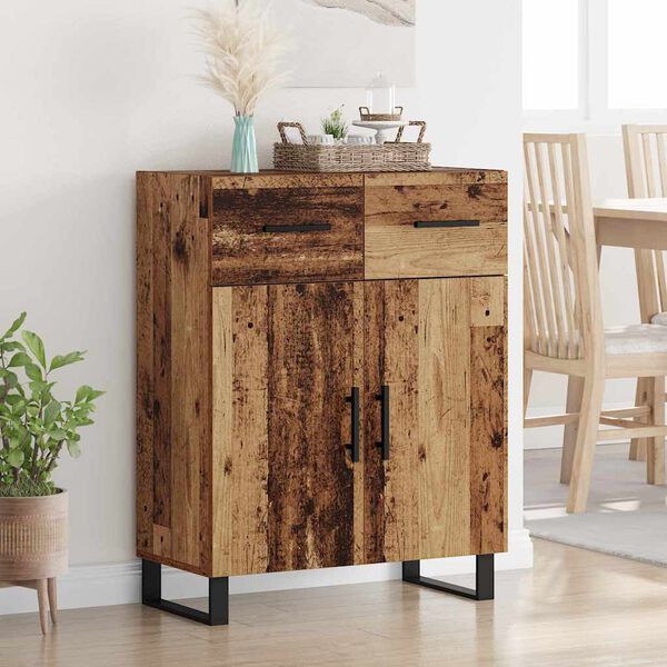 vidaXL Sideboard Gammelt tr&aelig; 69,5 x 34 x 90 cm Konstrueret tr&aelig;